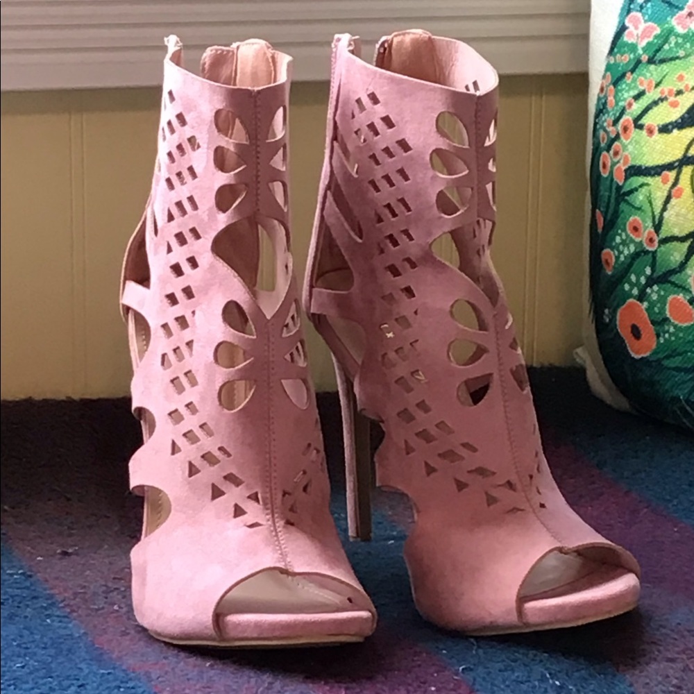 Pink high heels